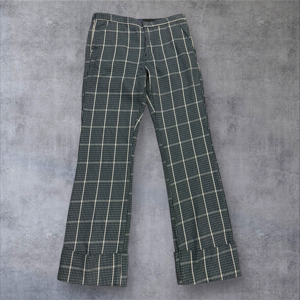 Vintage Tommy Hilfiger Pants Womens 7 Hampton Trouser Gray Plaid Trouser 1999